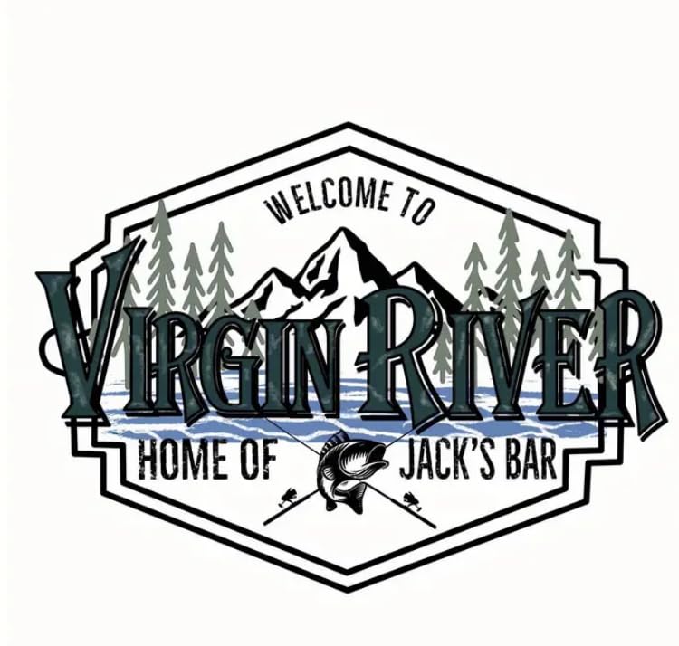 Virgin River Welcome T-Shirt Home of Jack's Bar Mountain Lake Design, Mint Green, Unisex