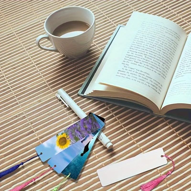 Custom Photo Bookmark with Tassel, 4.7 x 5.1 inches, Random Color, Perfect for Readers, Party Favors