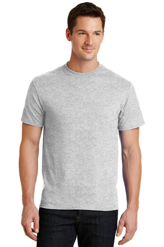 Your image/logo on an ash gray unisex adult t-shirt