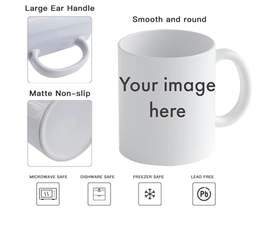 Cutom made 11 oz ceramic mug with picture upload