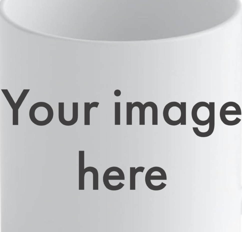 Cutom made 11 oz ceramic mug with picture upload